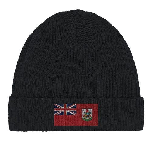 Cotton beanie with the Bermuda flag