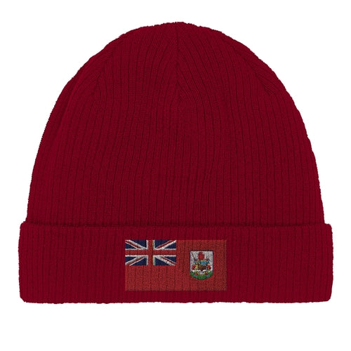 Cotton beanie with the Bermuda flag