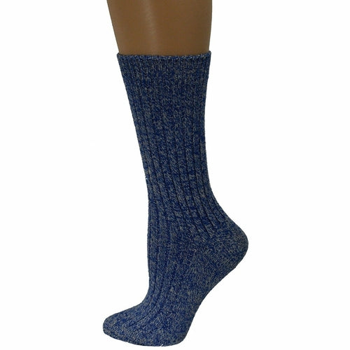 Women's Outdoor Boot Hiking Marled Twisted Cotton 2 Pair Socks