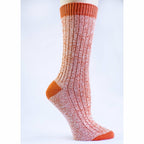 Women's Outdoor Boot Hiking Marled Twisted Cotton 2 Pair Socks