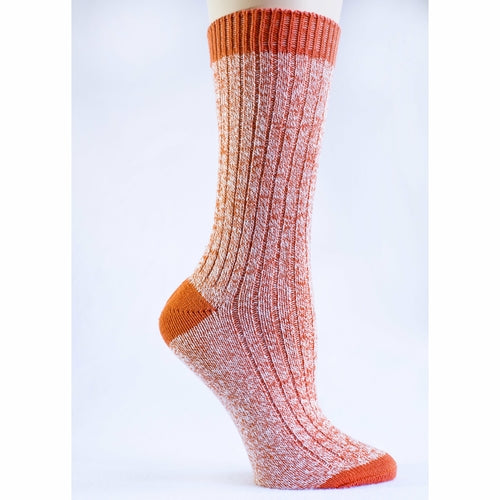 Women's Outdoor Boot Hiking Marled Twisted Cotton 2 Pair Socks