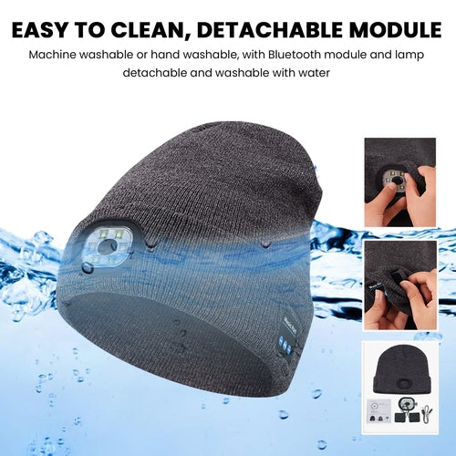 Bluetooth Music Led Beanie Hat with Light