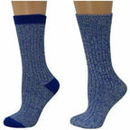 Women's Outdoor Boot Hiking Marled Twisted Cotton 2 Pair Socks